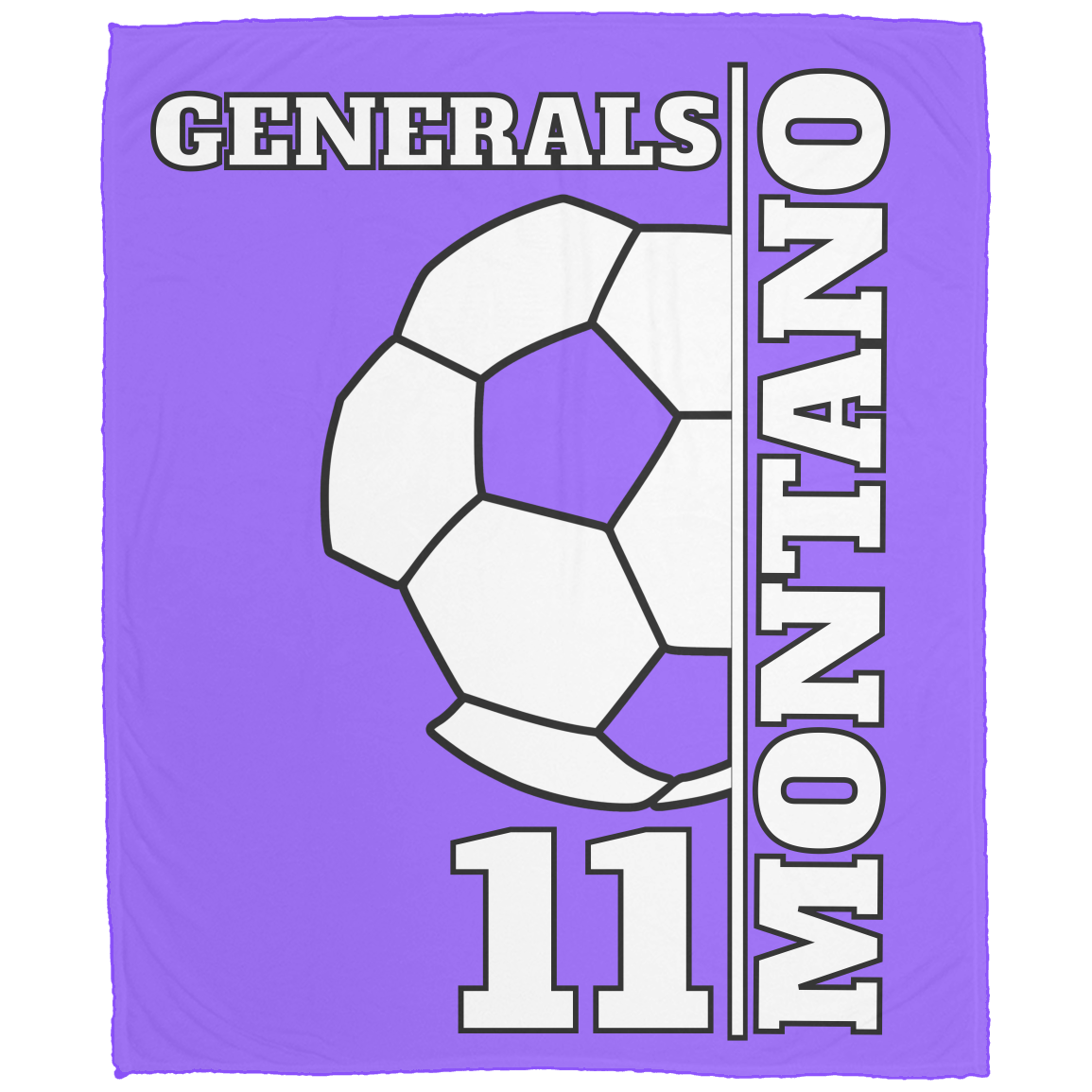Personalized Custom Sports Fleece Blanket