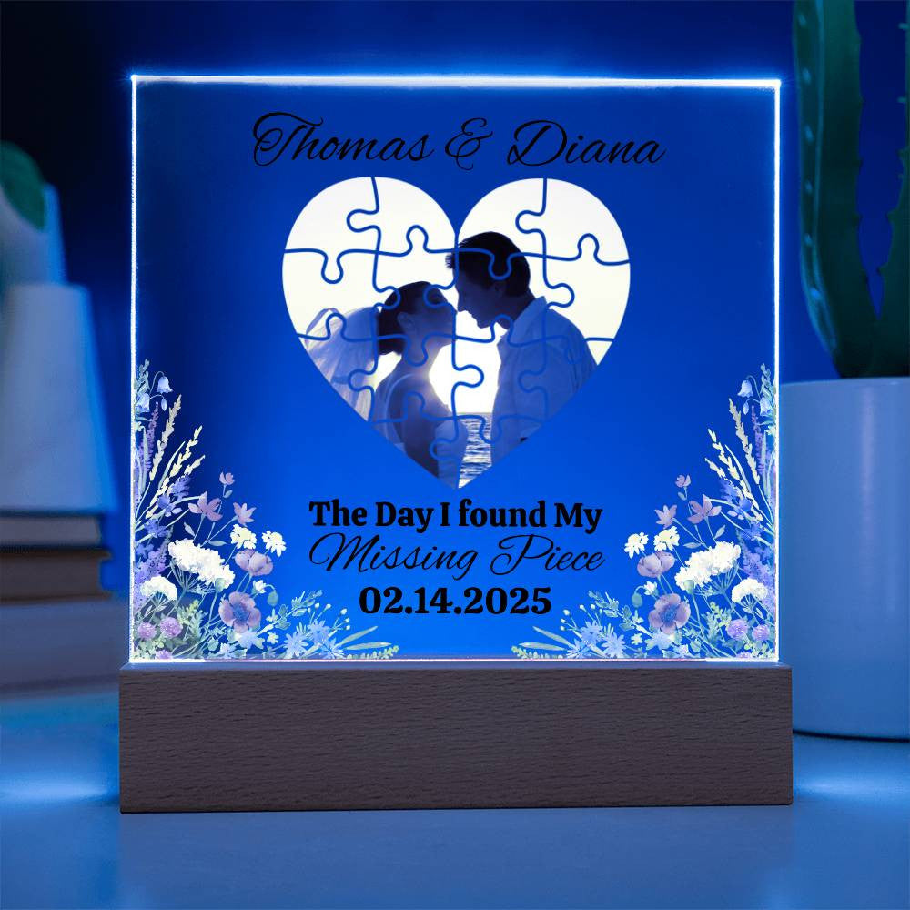 Personalized Missing Piece Square Acrylic