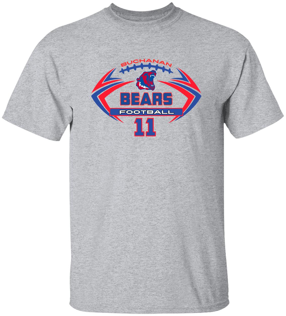Buchanan Football TShirt | Custom Design | Personalization Options