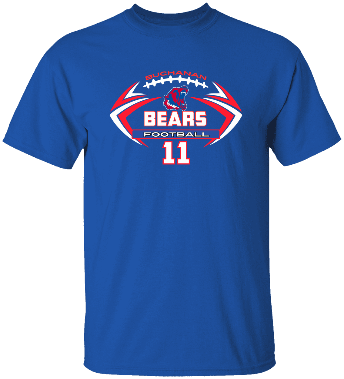 Buchanan Football TShirt | Custom Design | Personalization Options
