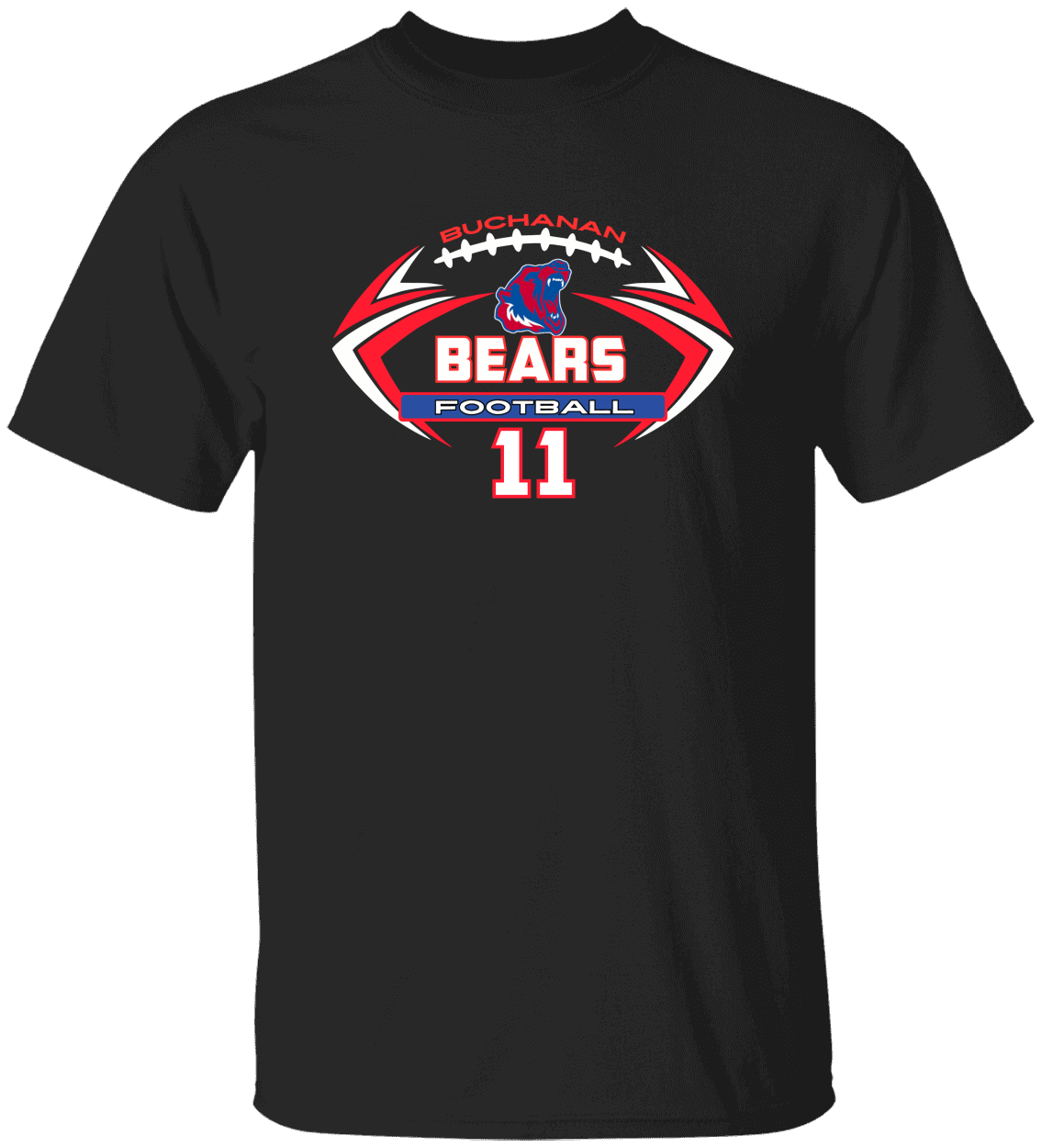 Buchanan Football TShirt | Custom Design | Personalization Options
