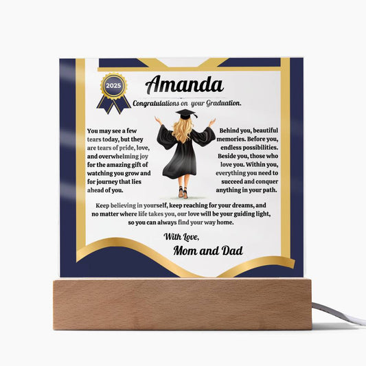 🎓 Personalized Graduation Acrylic Plaque – A Gift They’ll Treasure Forever