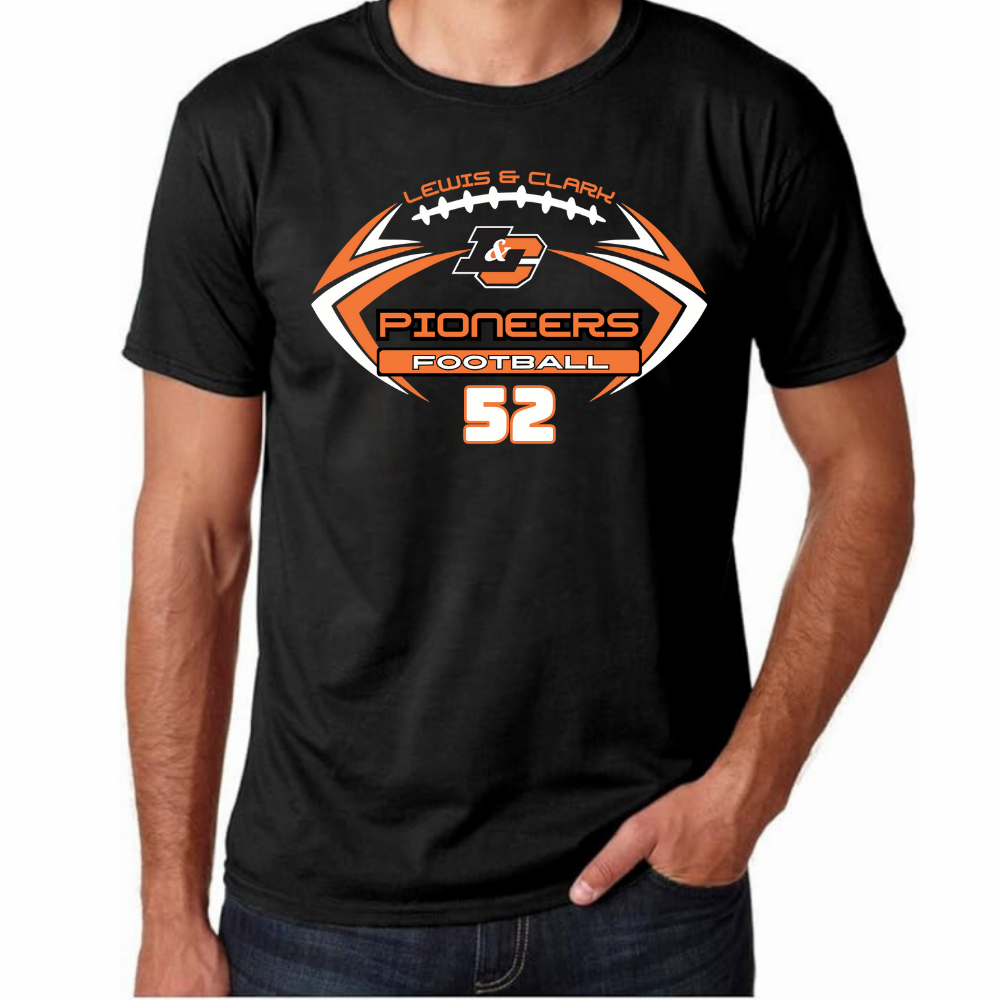 L&C Football TShirt | Custom Design | Personalization Options