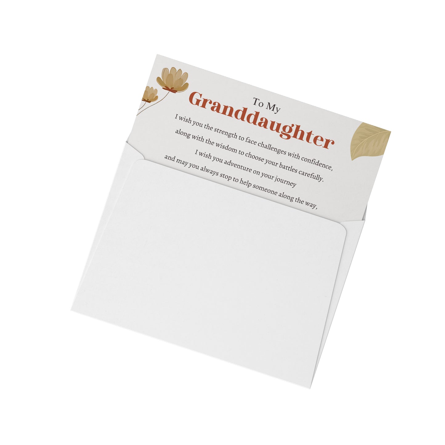 Granddaughter | I am so proud of you | Message Card
