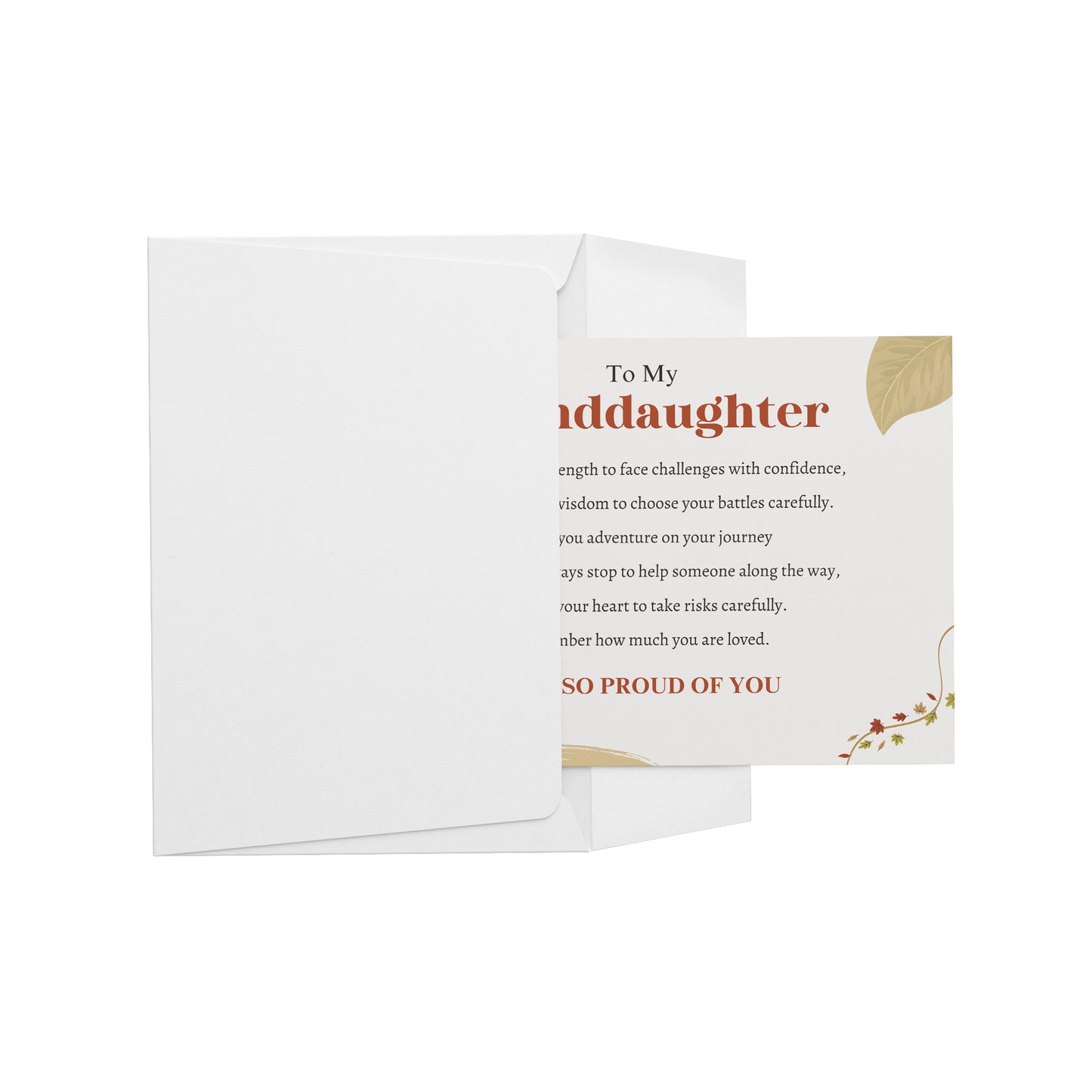 Granddaughter | I am so proud of you | Message Card
