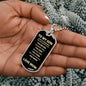 TO MY SON | FROM MOM | ALWAYS REMEMBER DOG TAG