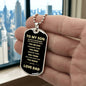 TO MY SON | FROM DAD | ALWAYS REMEMBER DOG TAG
