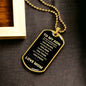 TO MY SON | FROM MOM | ALWAYS REMEMBER DOG TAG