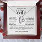 To My Beautiful Wife | Forever Love Necklace - WB2
