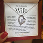 To My Beautiful Wife | Forever Love Necklace - WB2