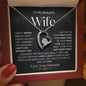 To My Beautiful Wife | Forever Love Necklace - BW2
