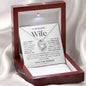To My Beautiful Wife | Forever Love Necklace - WB2
