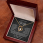 To My Beautiful Wife | Forever Love Necklace - BW1