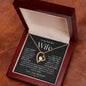 To My Beautiful Wife | Forever Love Necklace - BW2