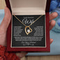 To My Beautiful Wife | Forever Love Necklace - BW1
