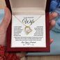 To My Beautiful Wife | Forever Love Necklace - WB1