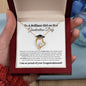 To a Brilliant Girl | Graduation Gift | Forever Love Necklace