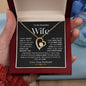To My Beautiful Wife | Forever Love Necklace - BW2
