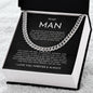 Gift for Husband, Boyfriend | To My Man | Cuban Link Chain