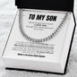 To My Son | Mother & Son Forever Linked Together Necklace | Christmas Gift