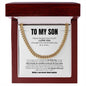 To My Son | Mother & Son Forever Linked Together Necklace | Christmas Gift