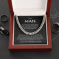 Gift for Husband, Boyfriend | To My Man | Cuban Link Chain