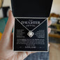 To My Daughter, Love Dad | Love Knot Necklace