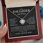 To My Daughter, Love Mom & Dad | Love Knot Necklace