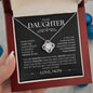 To My Daughter, Love Mom | Love Knot Necklace