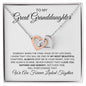 Gifts for Great Granddaughter | Interlocking Hearts Necklace