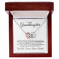ππTo My Granddaughter, Linked Together | Interlocking Hearts Necklace