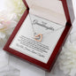 ππTo My Granddaughter, Linked Together | Interlocking Hearts Necklace