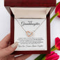ππTo My Granddaughter, Linked Together | Interlocking Hearts Necklace