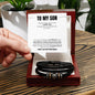 To My Son | Mother & Son Forever Linked Together Bracelet | Christmas Gift