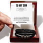 To My Son | Mother & Son Forever Linked Together Bracelet | Christmas Gift