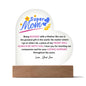 Super Mom | Heart Acrylic with Base | Mother's Day