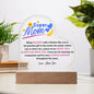 Super Mom | Heart Acrylic with Base | Mother's Day