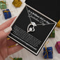 To a Brilliant Girl | Graduation Gift | Forever Love Necklace (BW)
