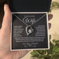 To My Beautiful Wife | Forever Love Necklace - BW1