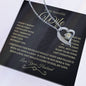 To My Beautiful Wife | Forever Love Necklace - BG