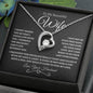 To My Beautiful Wife | Forever Love Necklace - BW1