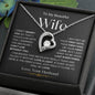 To My Beautiful Wife | Forever Love Necklace - BW2