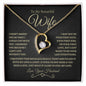 To My Beautiful Wife | Forever Love Necklace - BG
