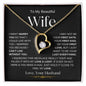 To My Beautiful Wife | Forever Love Necklace - BW2