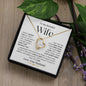 To My Beautiful Wife | Forever Love Necklace - WB2