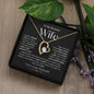 To My Beautiful Wife | Forever Love Necklace - BW2
