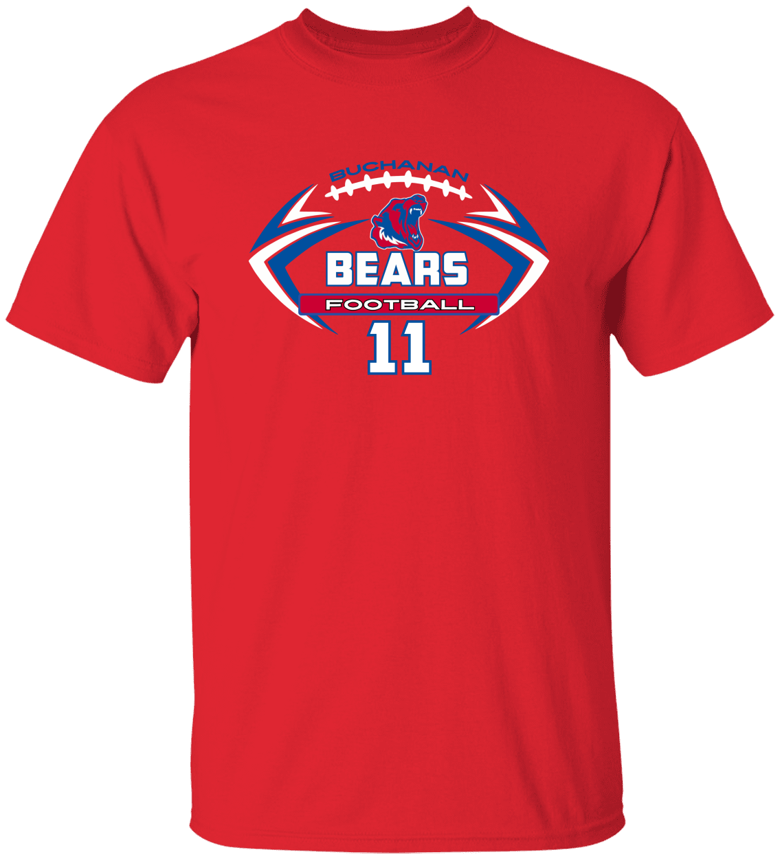 Buchanan Football TShirt | Custom Design | Personalization Options