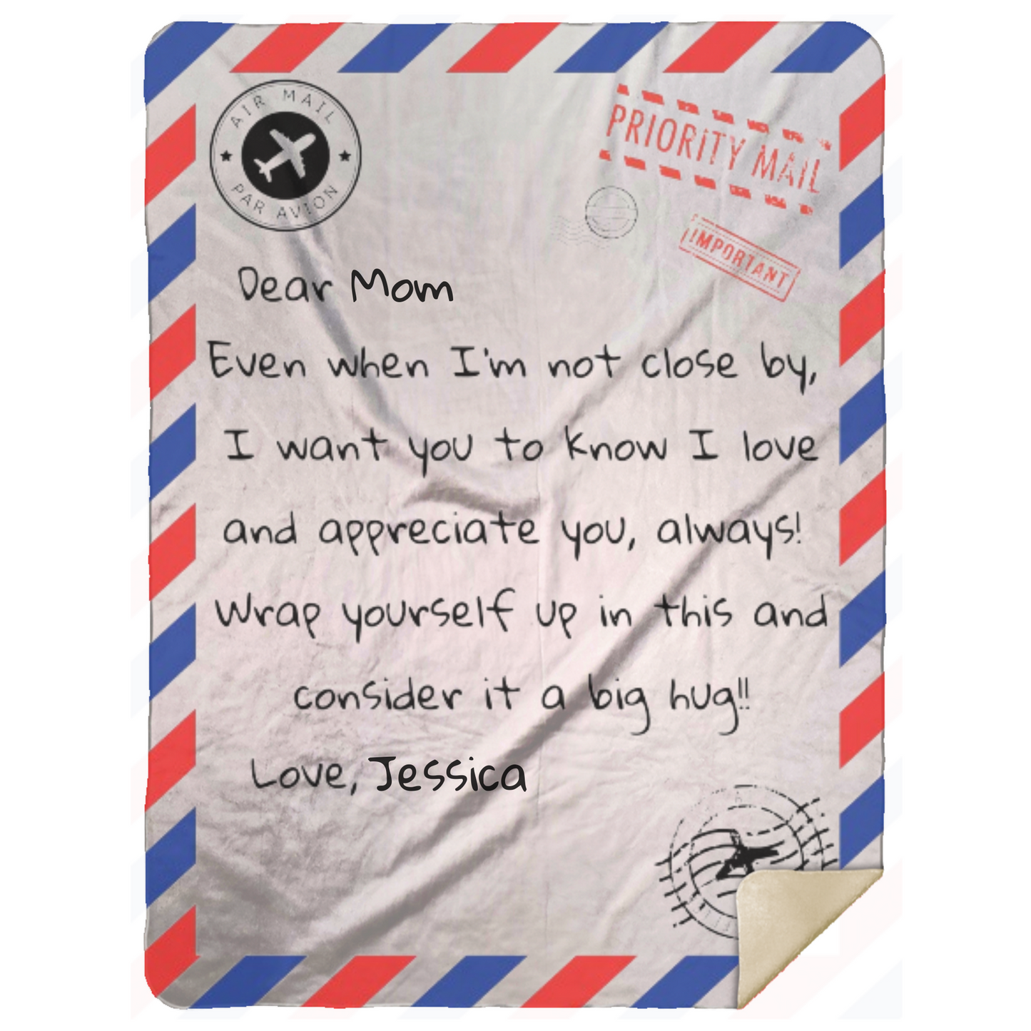 Dear Love One Blanket | Personalized To & From Names