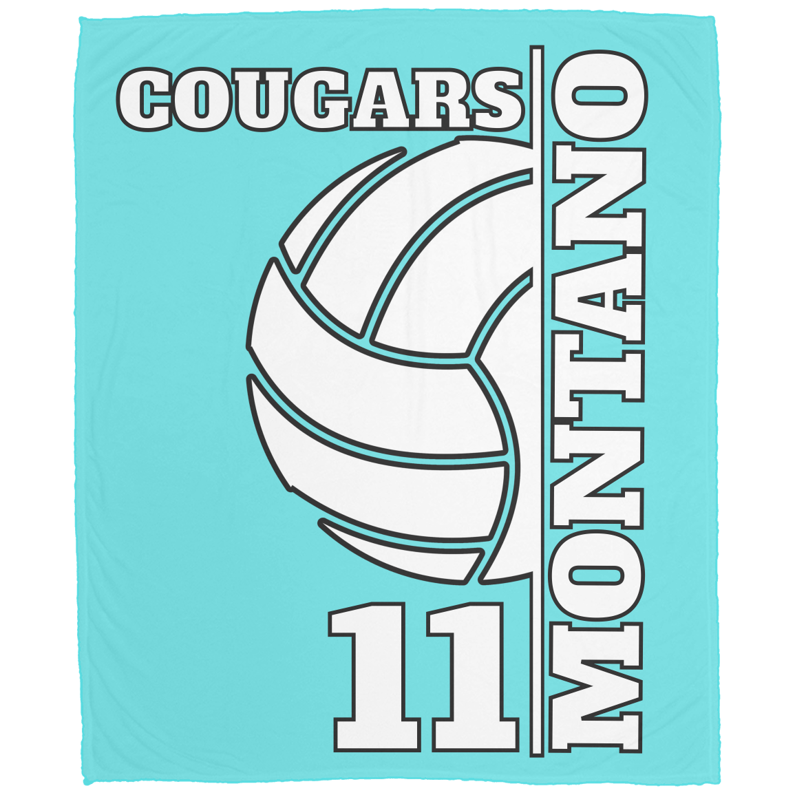 Personalized Custom Sports Fleece Blanket