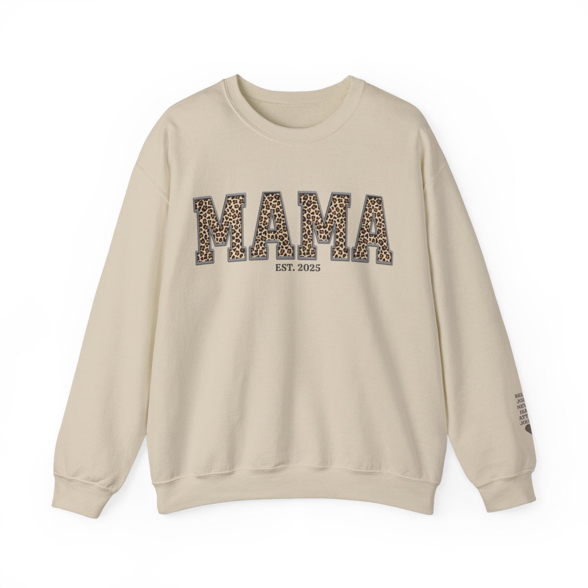Personalized Mama Sweatshirt with Kid Names on Sleeve (up to 6)
